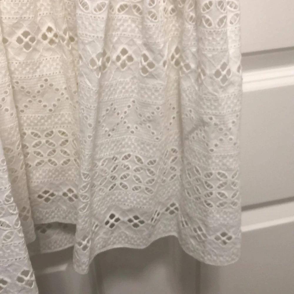 Self-Portrait Broderie Anglaise White Dress - Picture 7 of 9